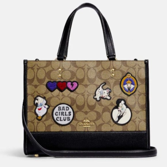 Disney X Coach Dempsey Carryall In Signature Canvas With Patches Very Cute!! - Picture 1 of 1